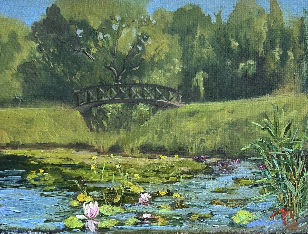 Усадьба Свиблово, холст, масло, размер: 30 х 40 см. Источник: https://artsreda.ru/