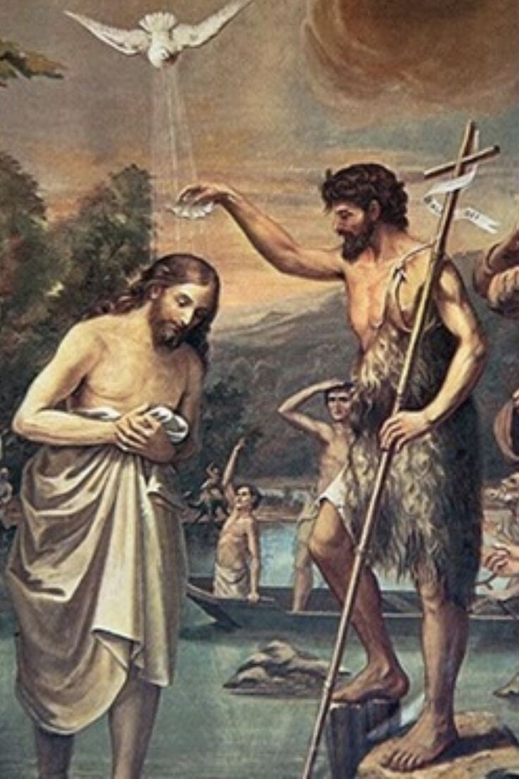 Крещение Господне. Иисус Христос и Иоанн Предтеча. Изображение из открытых источников.