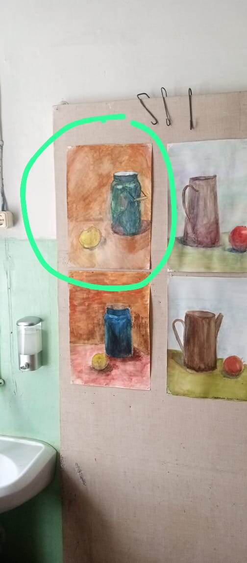 Рисунок бидона моего внука. 