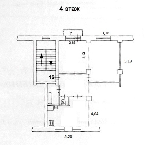 Такой план был приложен к документам, как оказалось, он очень приблизительный, но и на том спасибо.