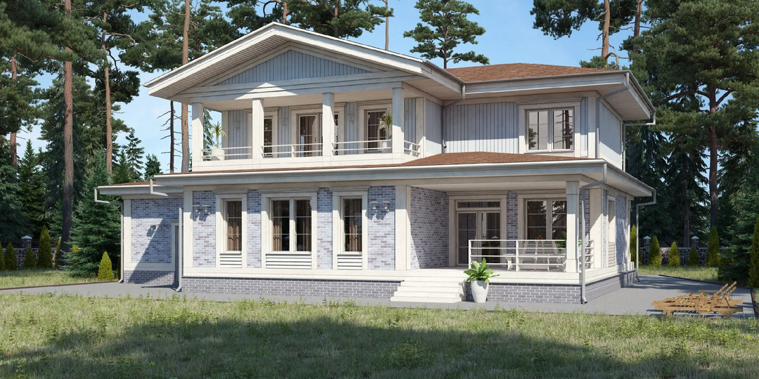 СТАТНОСТЬ И КЛАССИКА В СОВРЕМЕННОМ ПОНИМАНИИ? ДВУХЭТАЖНЫЙ ДОМ "ЛАДИС" - ВЫБОР NATURI.