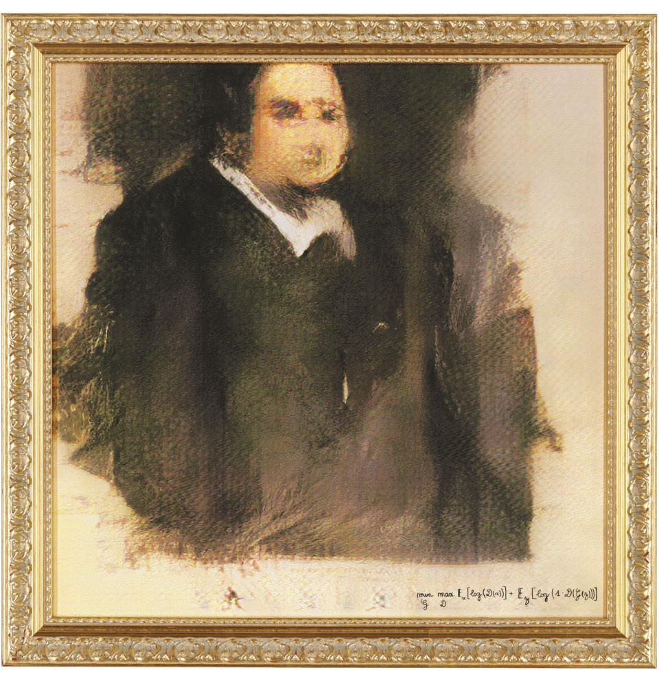 «Портрет Эдмона Белами», созданный генеративно-состязательной сетью