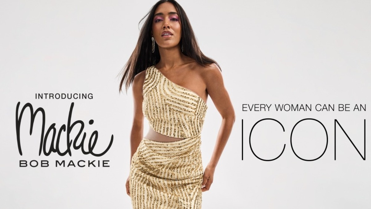 Реклама JCPenney с золотым платьем с пайетками от Bob Mackie. Фото: WMD