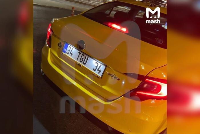 Машина таксиста, обманувшего Пригожина и Валерию. Фото © Telegram / Mash