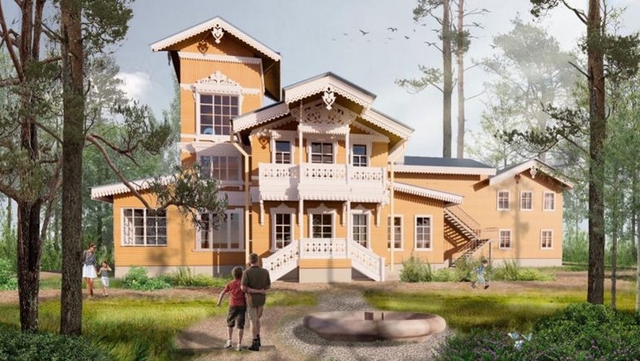    Проект реставрации дачи Лесснера в Озерках. Автор фото: Пресс-служба администрации Петербурга.