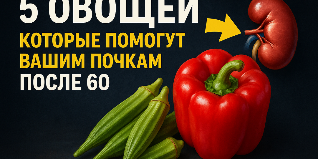 5 овощей, которые помогут вашим почкам после 60