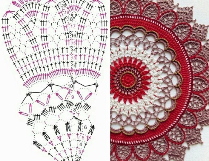 7 невероятных салфеток крючком. Схемы