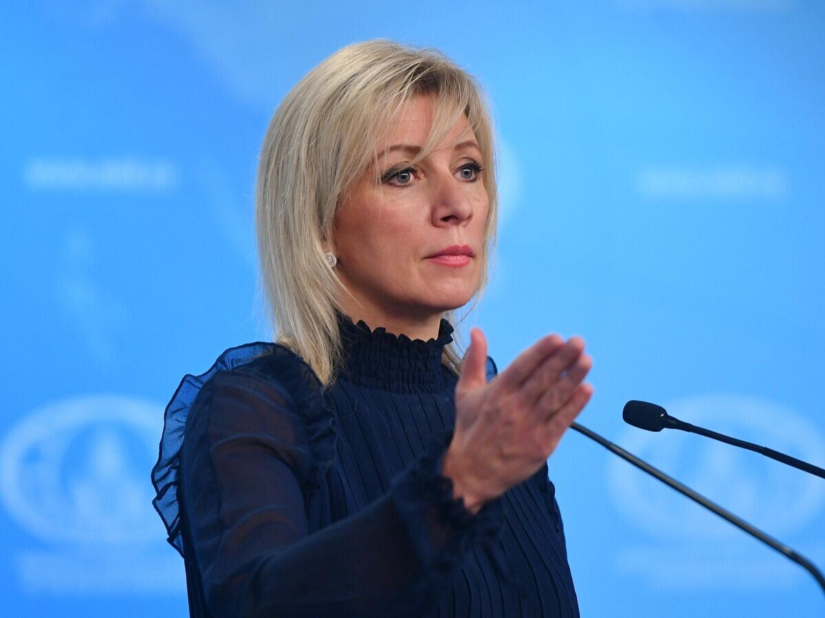    Официальный представитель Министерства иностранных дел России Мария Захарова во время брифинга© РИА Новости / Максим Блинов