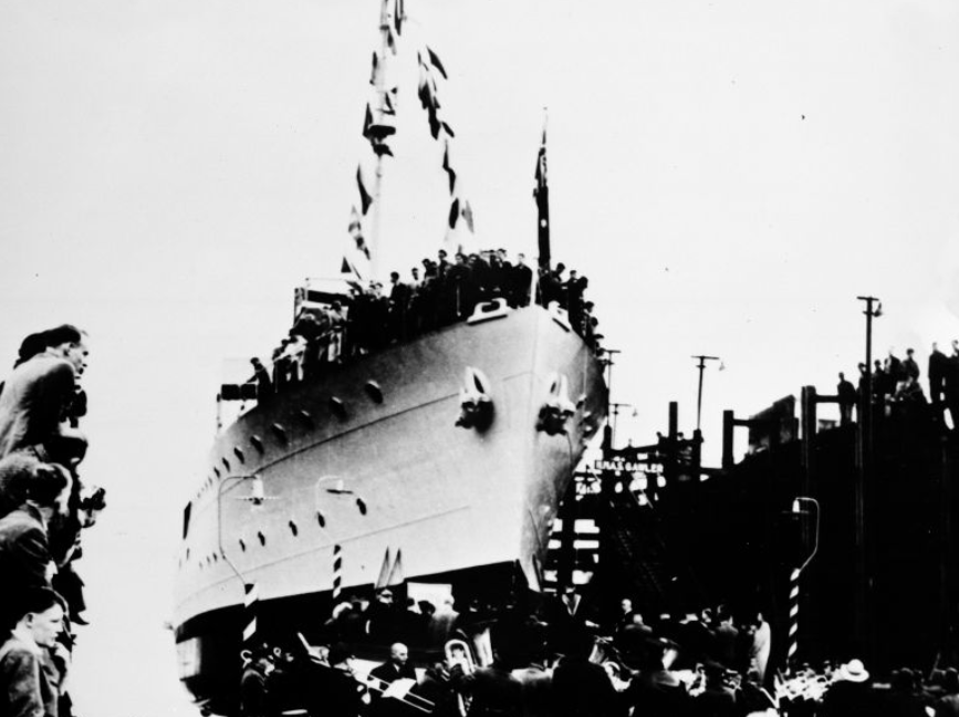 Спуск на воду корвета «Гаулер»