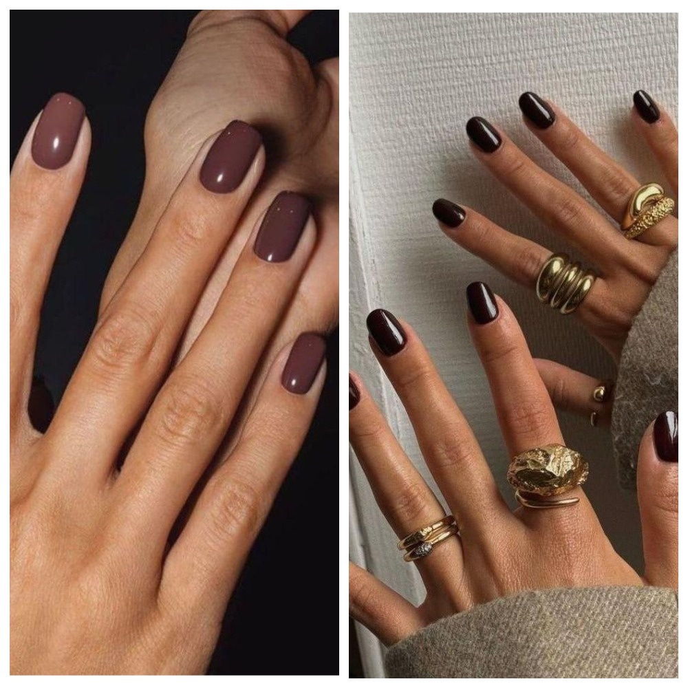 Шоколадный маникюр