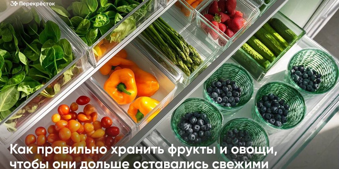 Как правильно хранить фрукты и овощи, чтобы они дольше оставались свежими