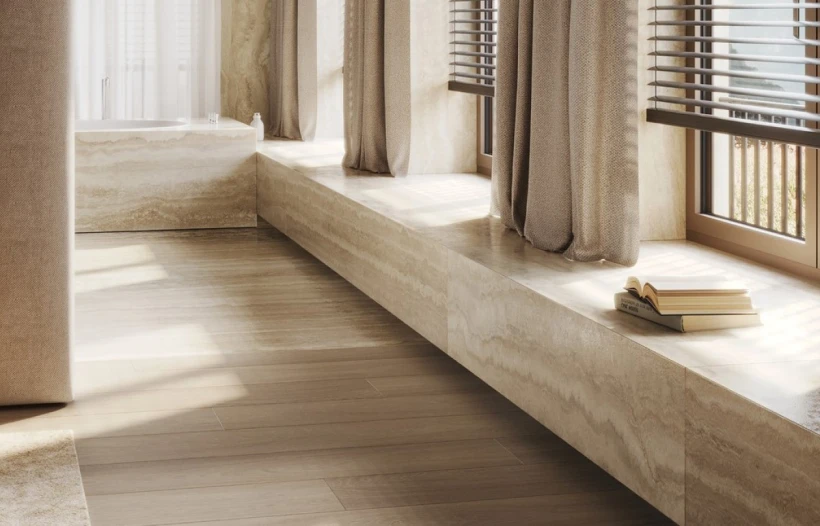 Травертин: актуальная элегантность, созданная природой