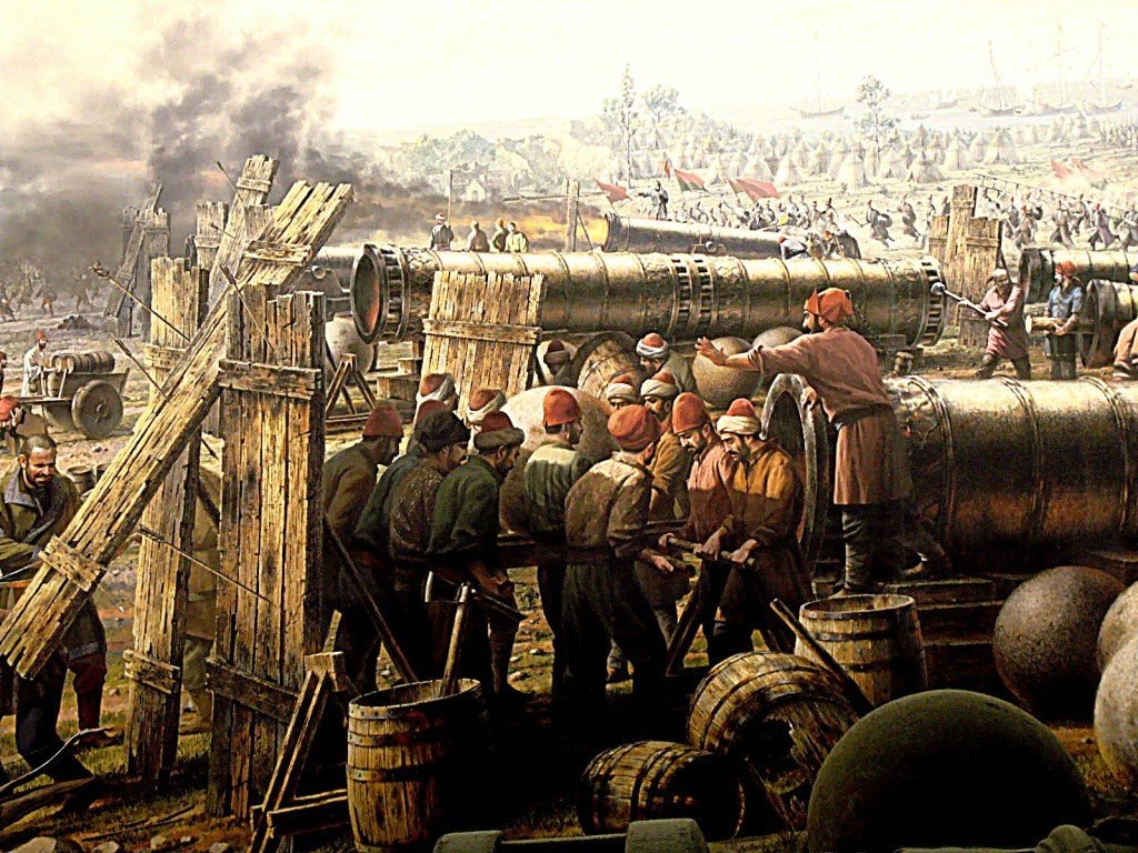 Бомбарды против древних стен