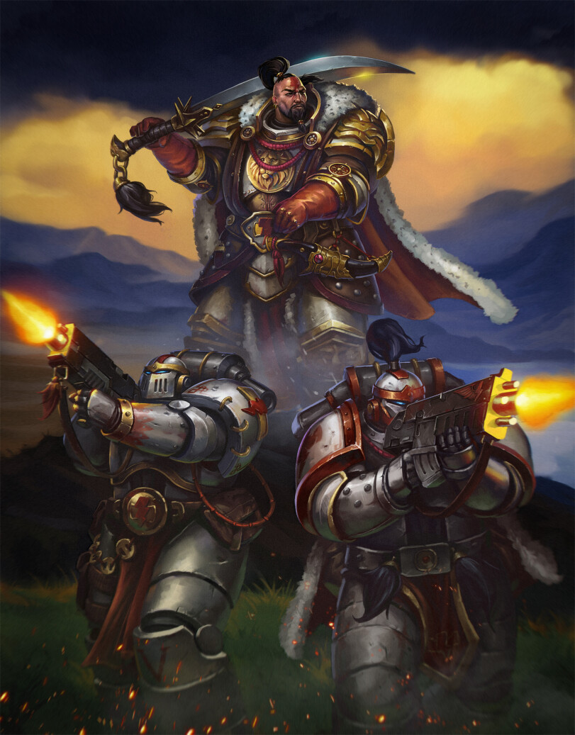 Джагатай-хан и Белые Шрамы. Худ. Vitaly Perevoshikov