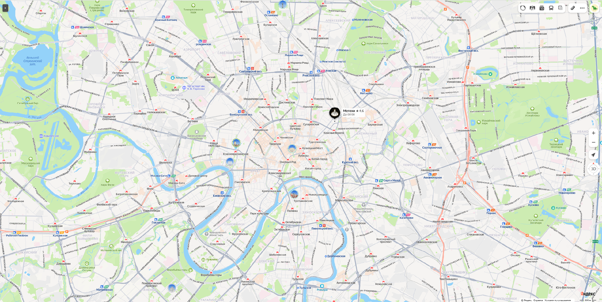 Скриншот Яндекс.карты