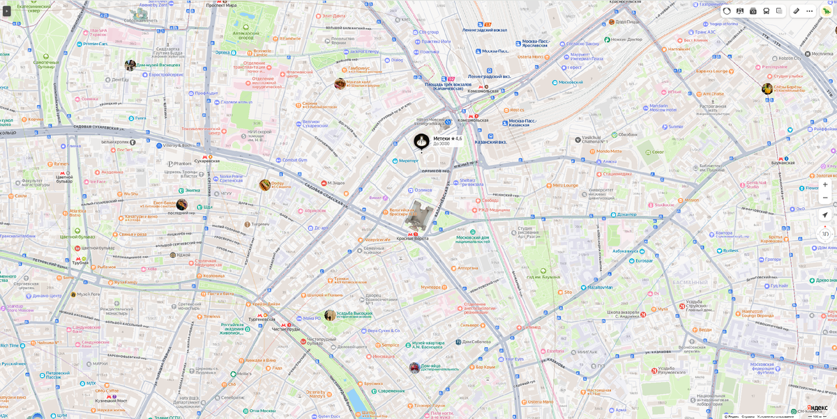 Скриншот Яндекс.карты