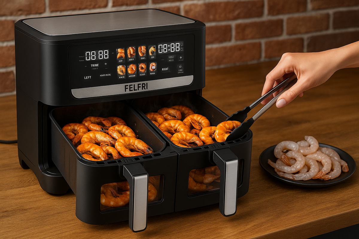 Как приготовить креветки в аэрогриле 