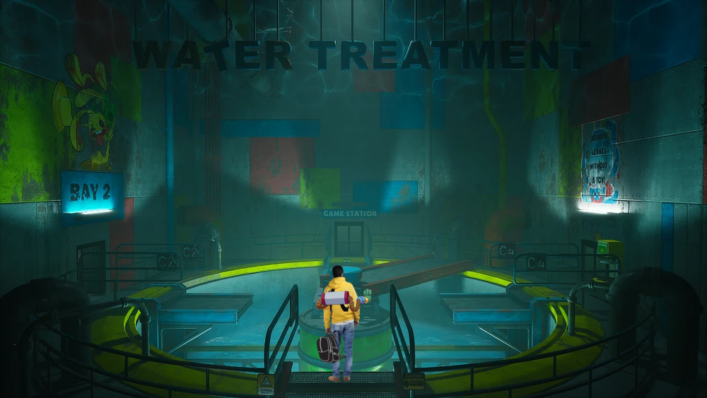 Тони в зоне очистки воды. Иллюстрация моя