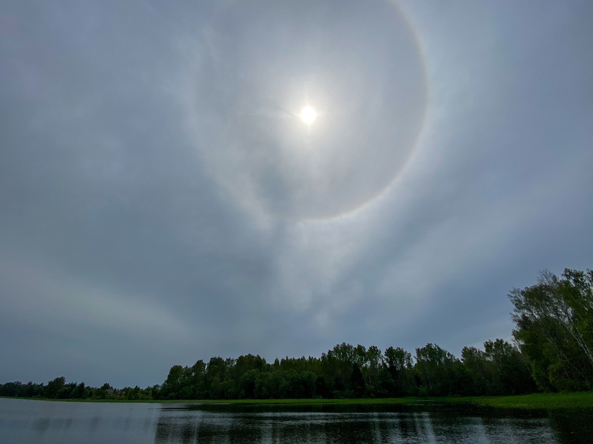 Солнечное гало над Тиосто