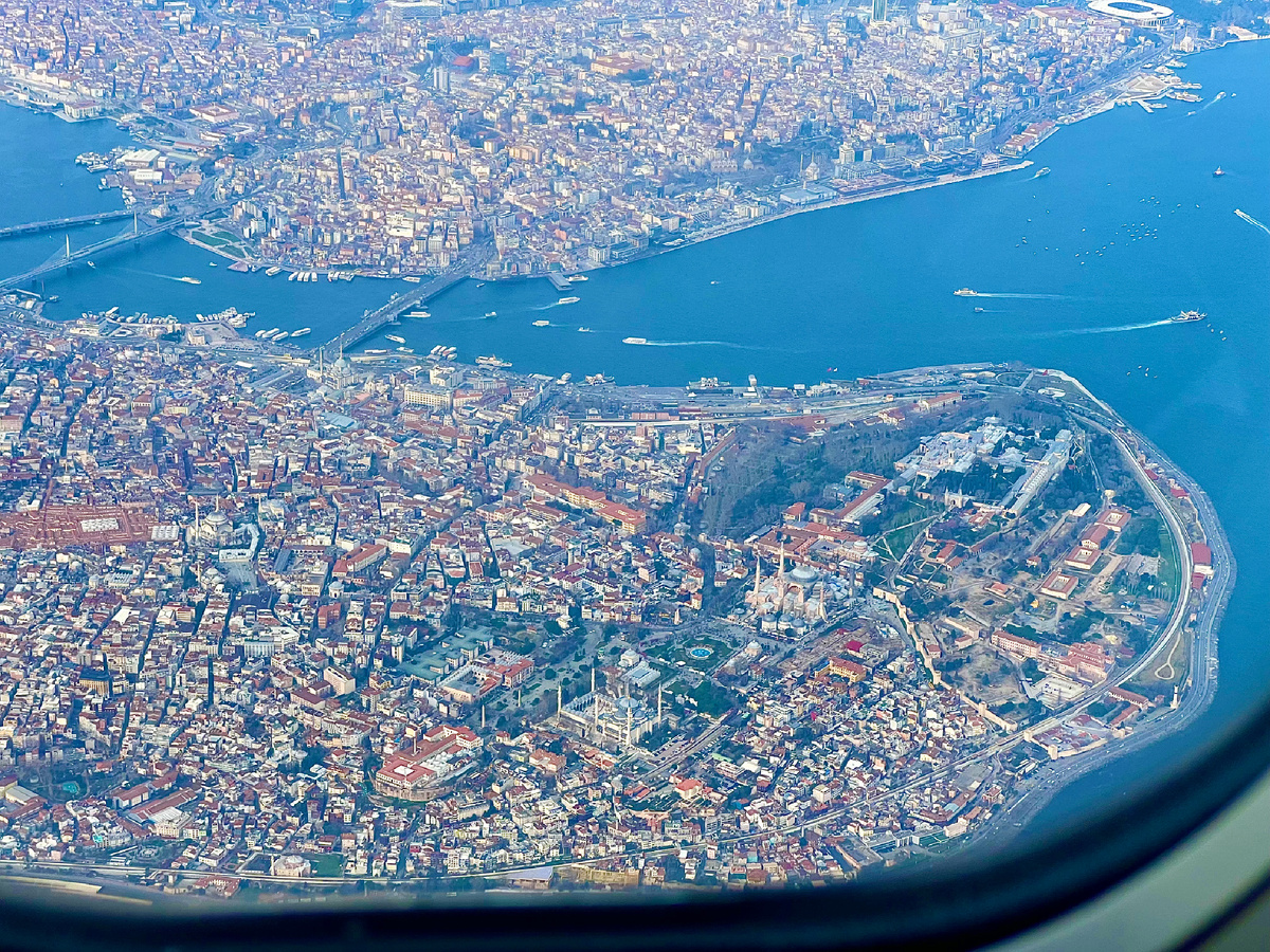 Стамбул из иллюминатора «Победы»