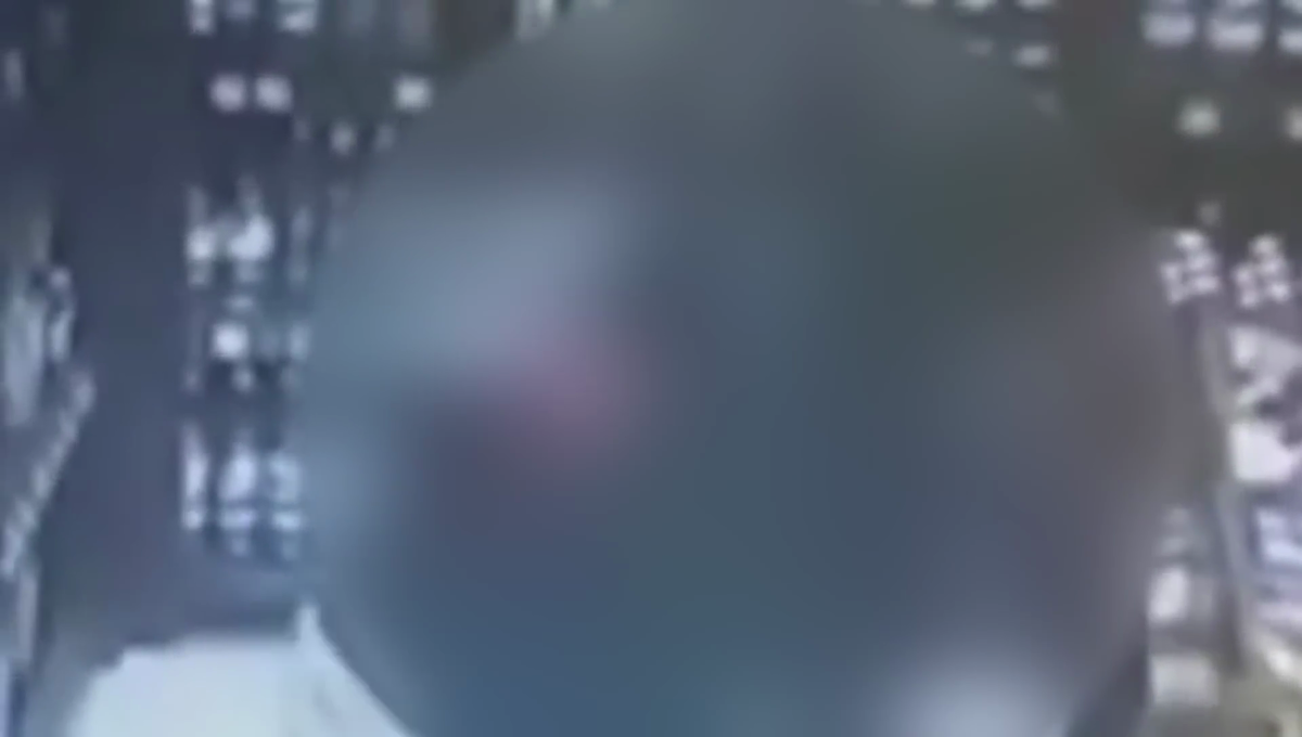 Фотография момента нападения с камеры видеонаблюдения