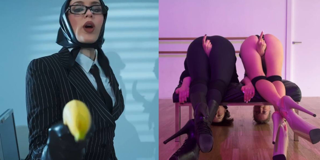 Вытащила ладонь из детородного места и поиграла с бананом российско-украинская певица MARUV из Донбасса