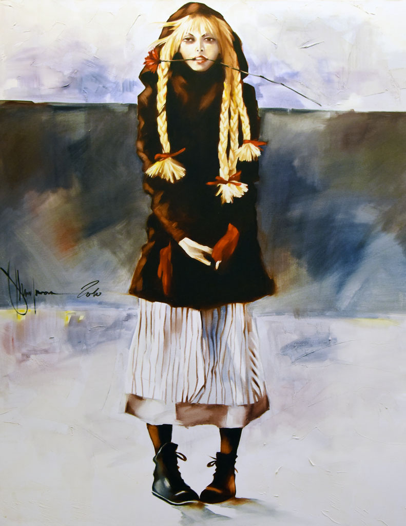 © Игорь Шульман (Андрианов). 8-е Марта. Холст. Масло. 70 × 85 см. 2010 г.