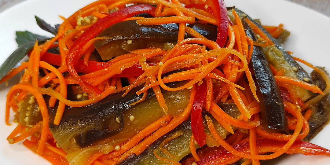 Улетная ЗАКУСКА из баклажанов. Маринованные БАКЛАЖАНЫ по-корейски, с морковью и болгарским перцем!