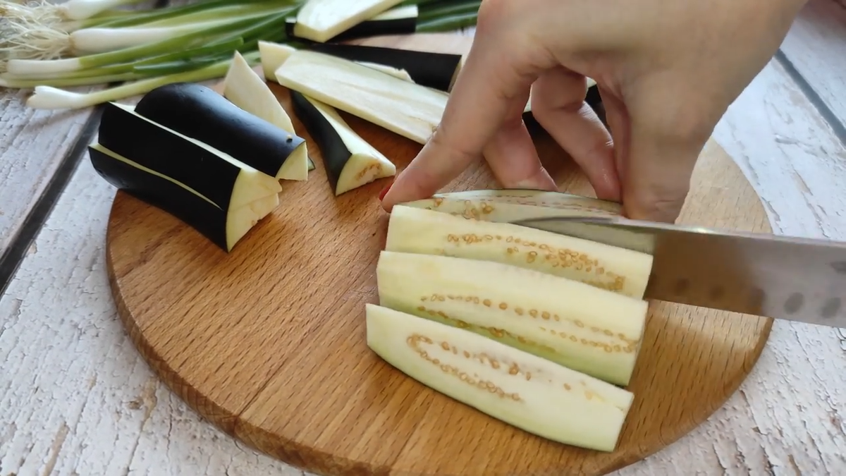 закуска из баклажанов по-корейски. Фото автора. 