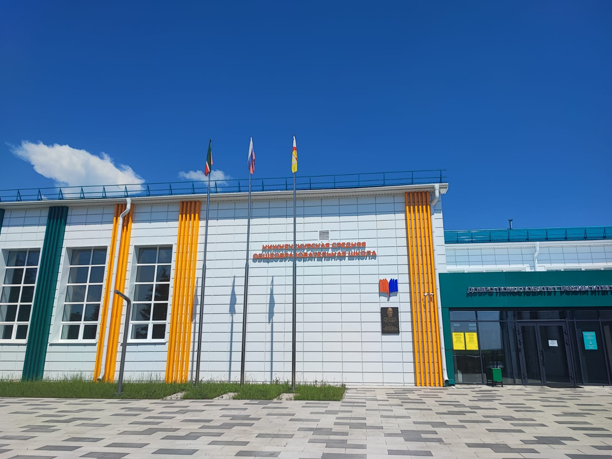 Муниципальное бюджетное общеобразовательное учреждение «Нижнечекурская средняя общеобразовательная школа» Дрожжановского муниципального района РТ // Фото автора
