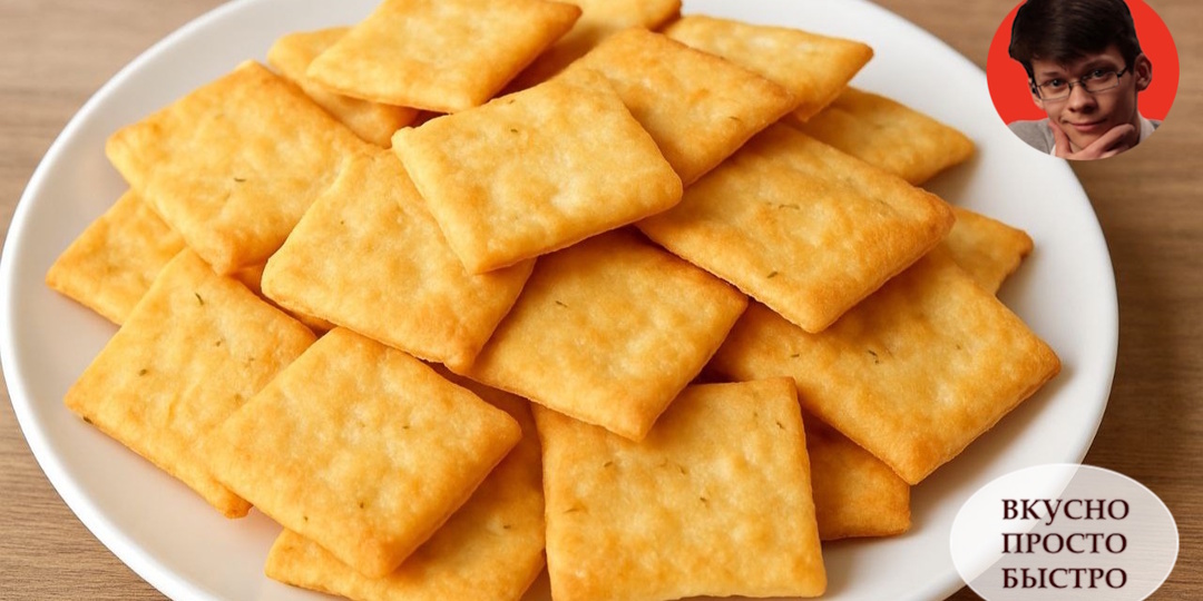 ХРУСТЯЩИЕ КРЕКЕРЫ С СЫРОМ. Ароматные, солёные, без сахара и яиц! Идеальная хрустящая закуска