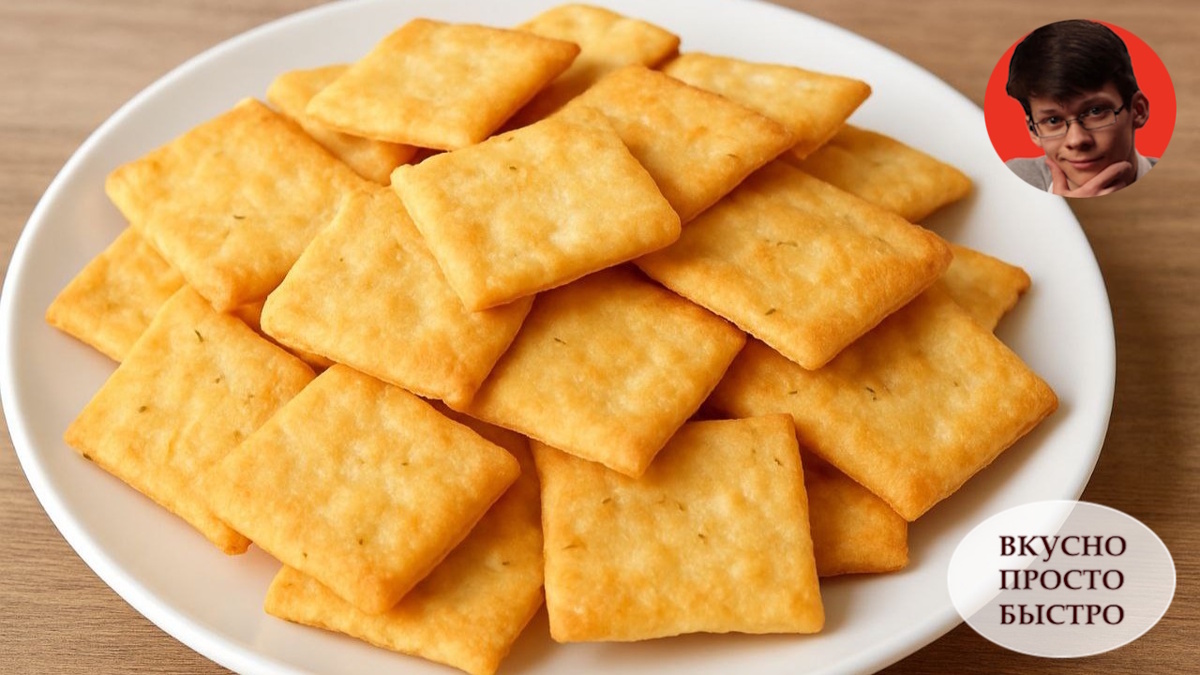 ХРУСТЯЩИЕ КРЕКЕРЫ С СЫРОМ - Вкусно Просто Быстро