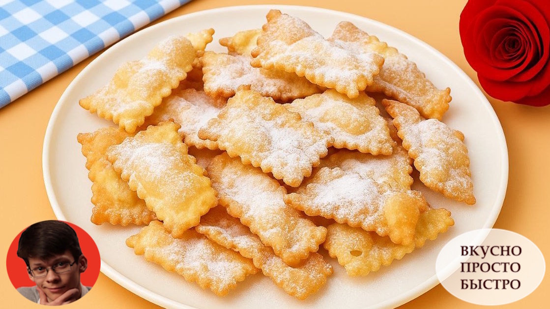 ВОЗДУШНЫЕ ПЕЧЕНЬЕ ХВОРОСТ - Вкусно Просто Быстро