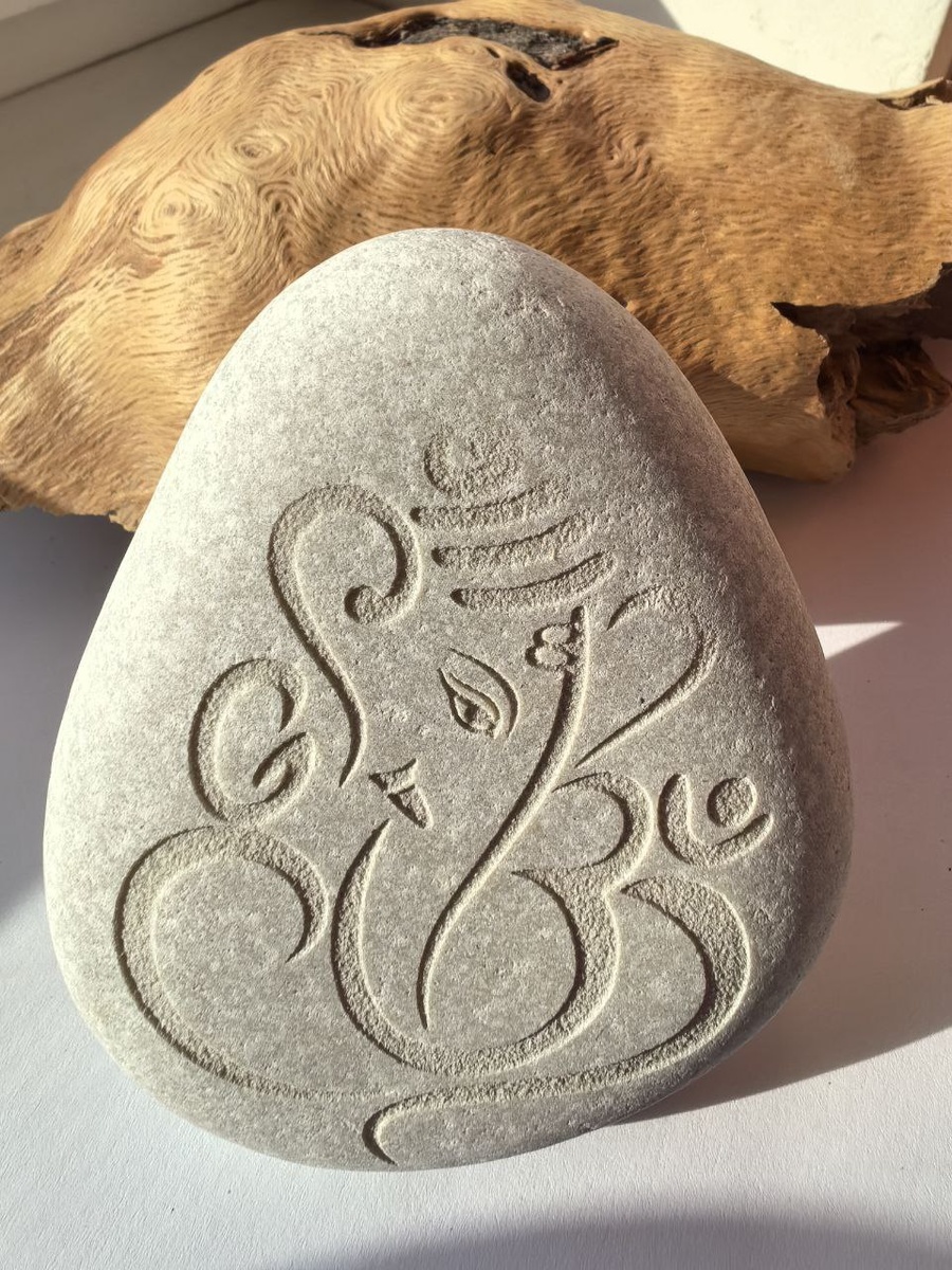 Лазерная гравировка символа Ганеша - моего любимого полубога, самого милостивого и доброго)))