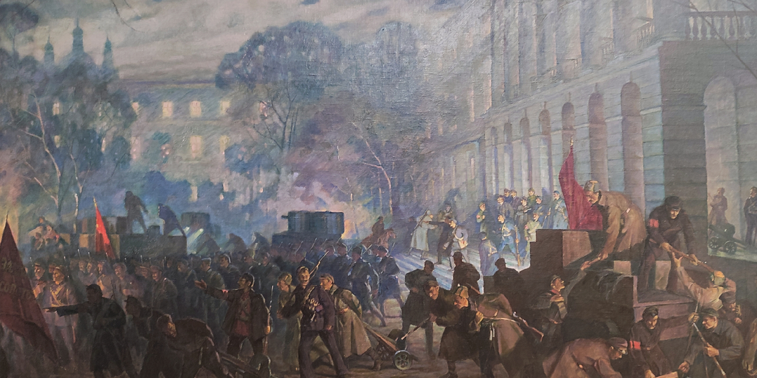 В.А. Кузнецов. «Смольный в Октябрьские дни»