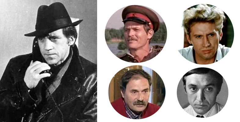 Высоцкий и претенденты на роль Жеглова - Стежко, Кузьменков, Поползухин, Яновский. Фото из открытых источников.