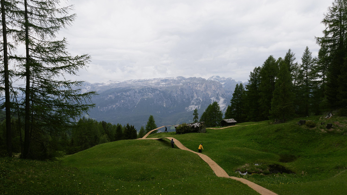 Architecture: ELSE | Project: Trace of Land | Geo: Dolomites, IT
