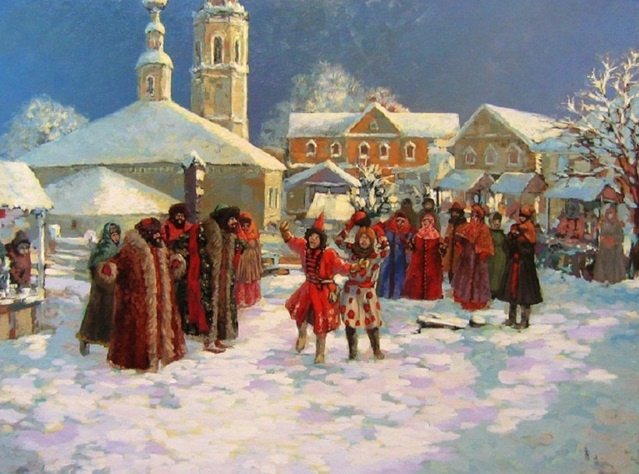 Рис. 177. Весёлые скоморохи