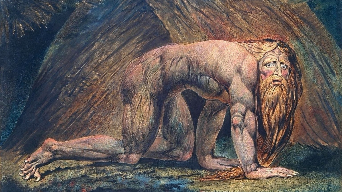 Навуходоносор на гравюре Уильяма Блейка