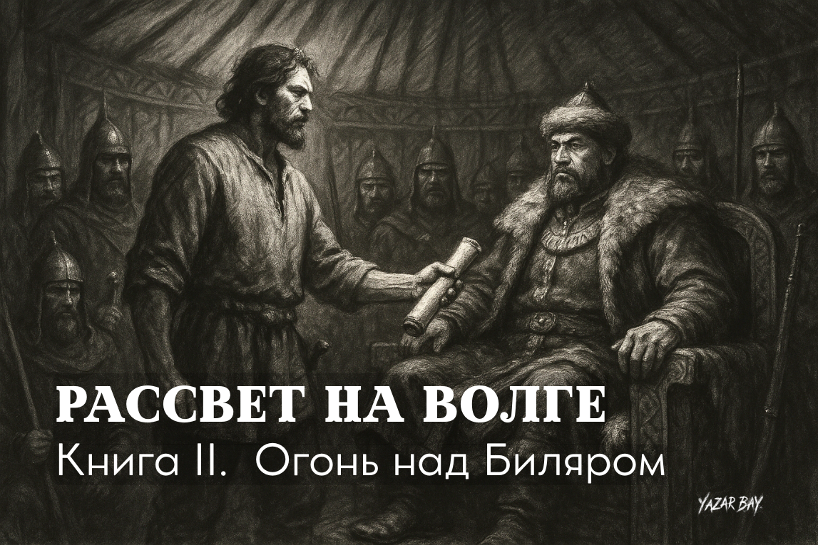  Напряженное дипломатическое противостояние внутри огромной, богато украшенной юрты могущественного вождя хазарского клана (Арслана-аги)©Язар Бай.