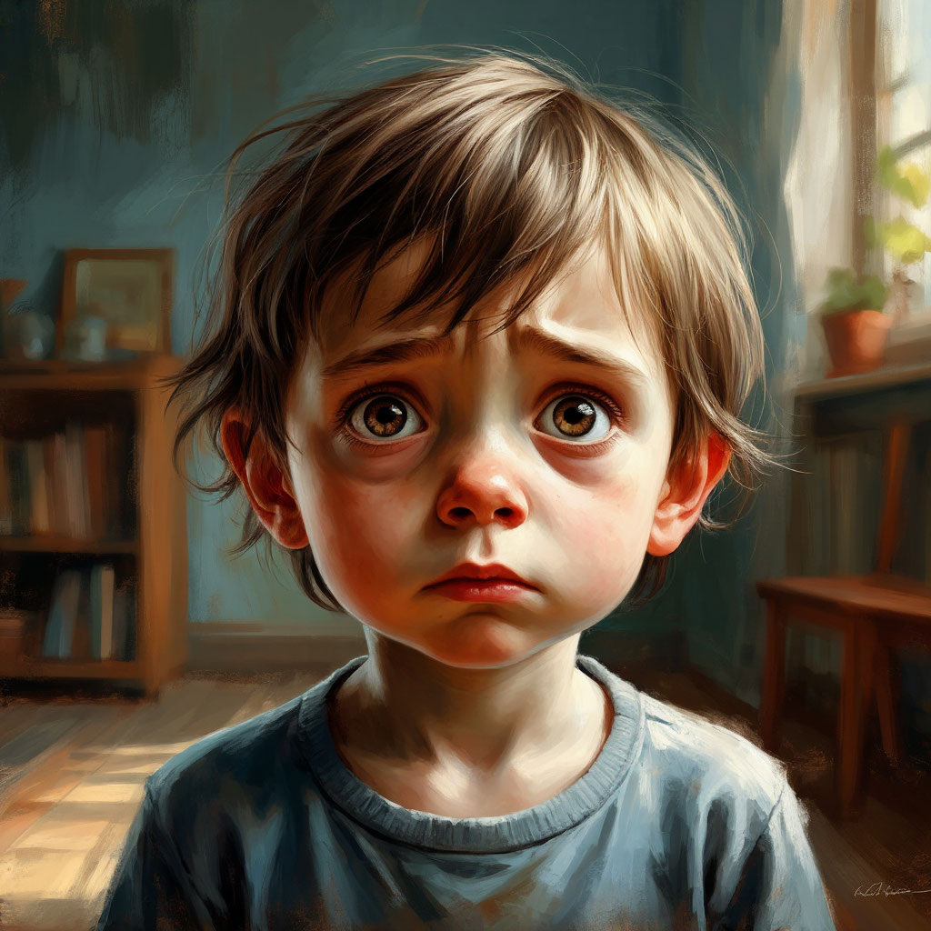 Сильно переживает, когда расстается с теми, кто о нем заботится