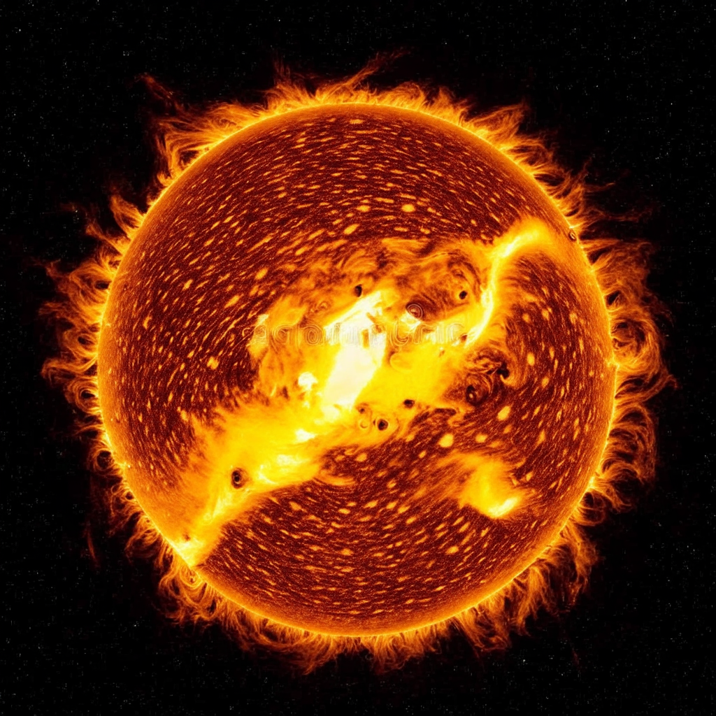  солнечное пятно, зафиксированное телескопом Solar Dynamics Observatory