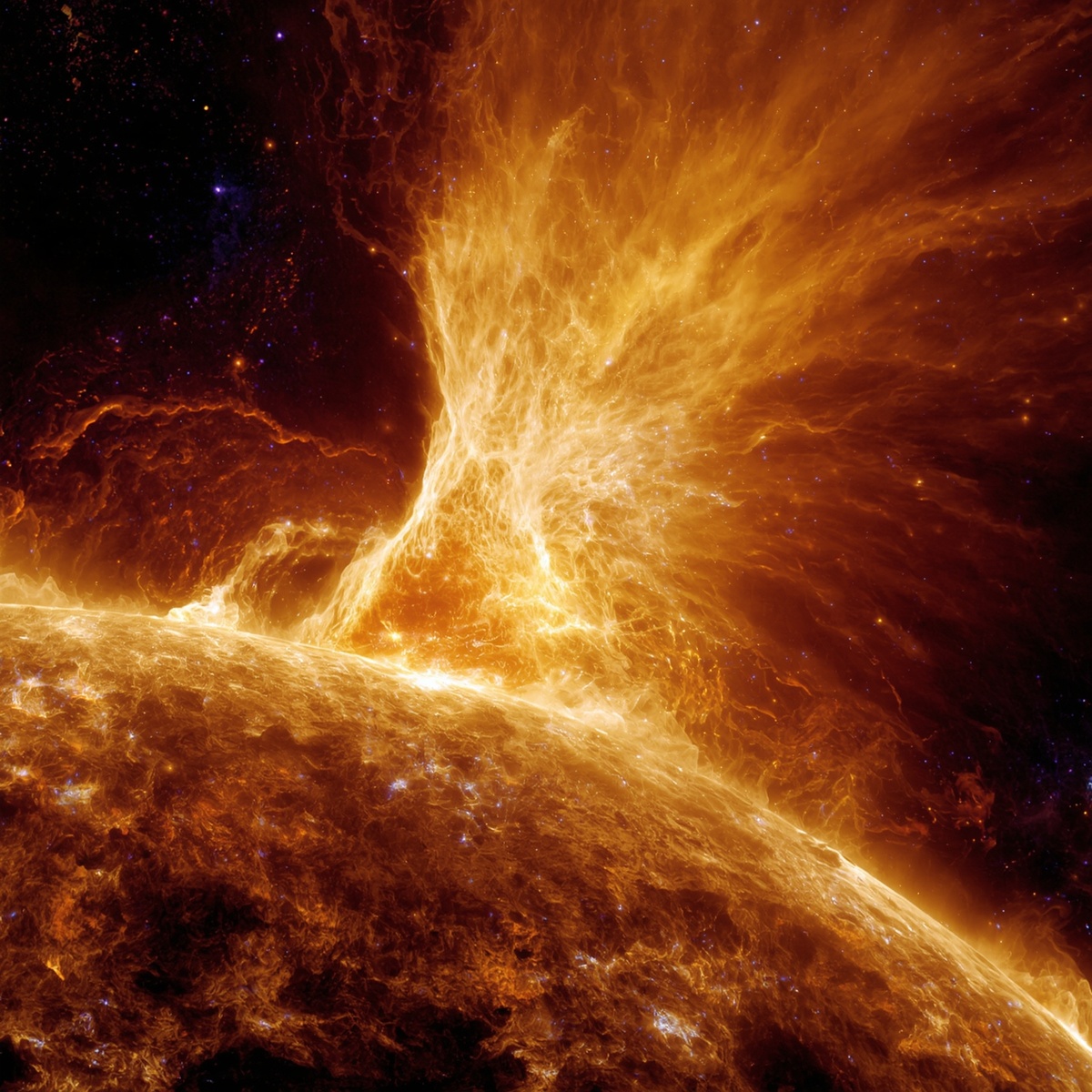 Кадр солнечного коронального выброса