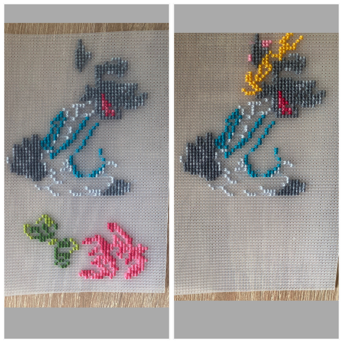 Слева до роспуска, справа после роспуска неверный крестиков