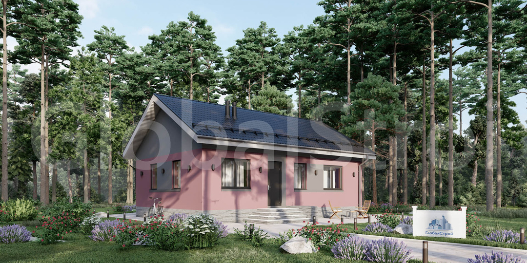 Коттедж из газоблока "Бархат"