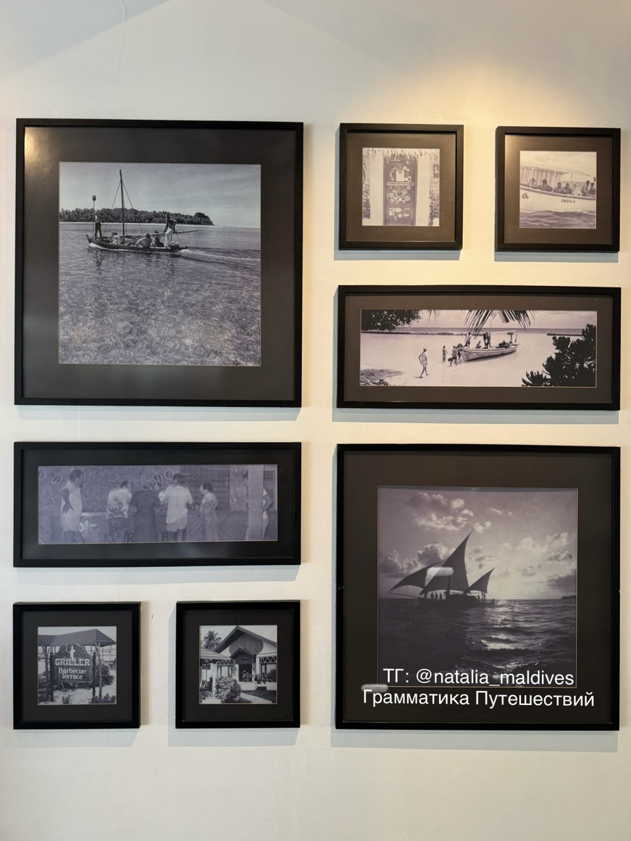 Фото со стены в отеле Kurumba Maldives. Грамматика Путешествий 