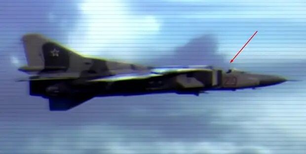 Реконструкция беспилотного полета МиГ-23 4 июля 1989 года. Рисунок из интернета 