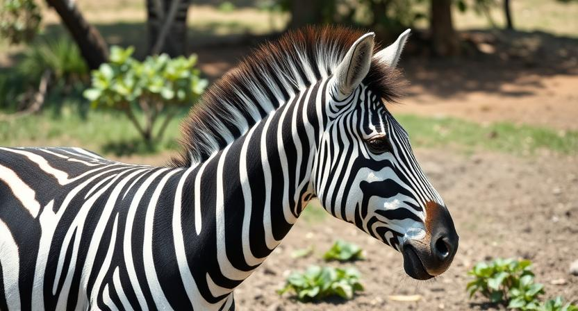 Почему зебра полосатая?
