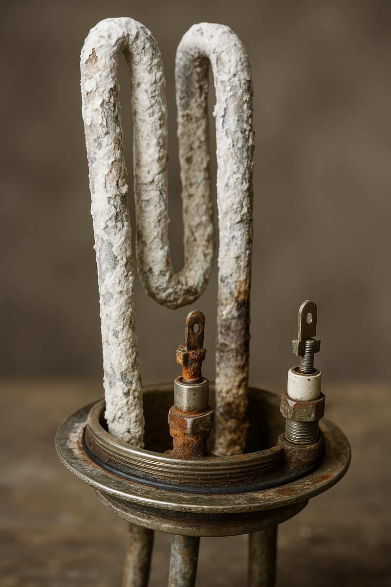 ТЭН водонагревателя с накипью требует замены