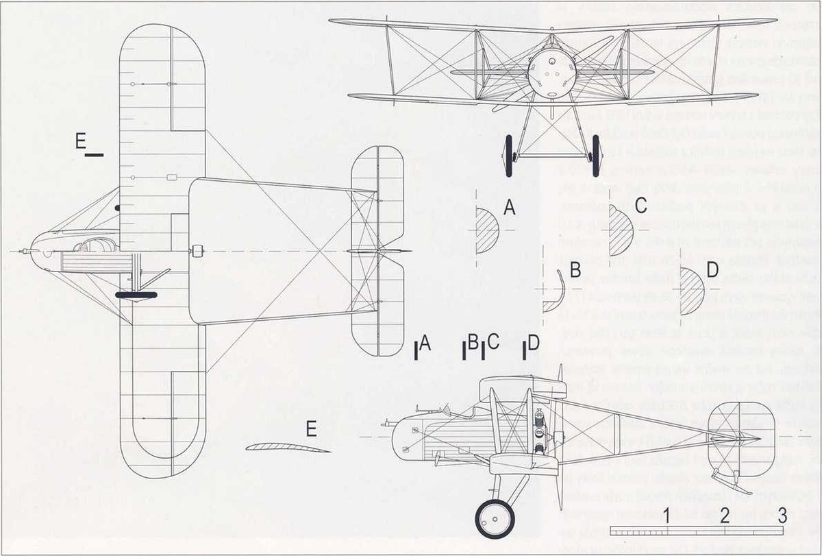 схема истребителя Vickers F.B.12